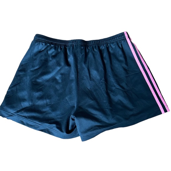 Adidas women’s athletic shorts with pockets Black with Pink stripes size L - Picture 2 of 9